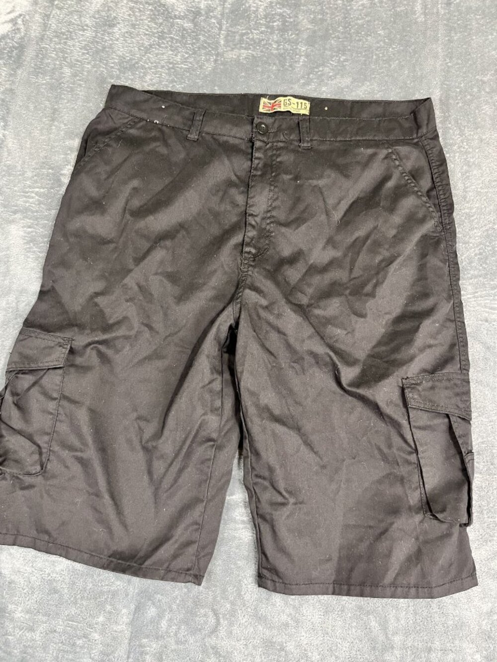 GS-115 Mens Black Cargo Shorts Size 42